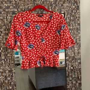 Topshop Floral Top
